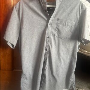 Hurley Men's Charcoal Button Down Shirt